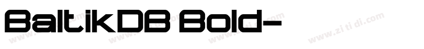 BaltikDB Bold字体转换